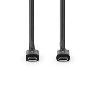 USB kabel | USB 4.0 Gen 2x2 | USB-C™ Zástrčka | USB-C™ Zástrčka | 240 W | 20 Gbps | Poniklované | 2.00 m | Kulatý | PVC | Cyaan | Box