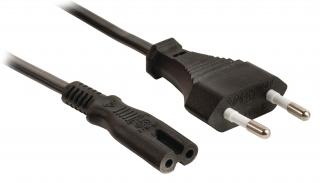 Valueline napájecí kabel zástrčka EURO - IEC320 C7 černý, 1.2 m (VLEP11040B12)