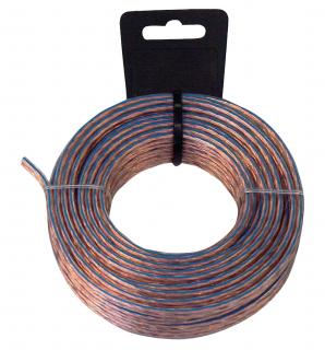 Valueline reproduktorový kabel 2 x 1.50 mm CCA, transparentní, 10 m LSP-050LC/10