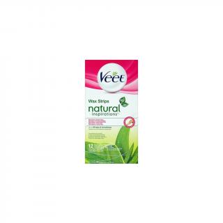 VEET Studené vosk. pásky Natural Inspirations 12 ks