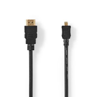 Vysokorychlostní HDMI™ Kabel s Ethernetem | HDMI™ Konektor | HDMI™ Micro konektor | 1,5 m | Černý
