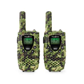 Walkie-Talkie Set | 2 sluchátka | Až 8 km | Frekvenční kanály: 8 | PTT / VOX | Až 2,5 hodiny | Výstup pro sluchátka | 2 Náhlavní soupravy | Včetně…