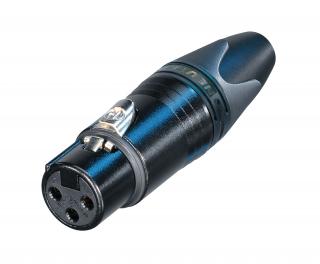 XLR Kabelová zásuvka 3 N/A XX Pájecí Připojení Černá