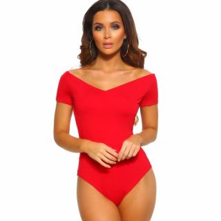 Dámské Body Red Wild Love Bardot Bodysuit Velikost: L (44-46)