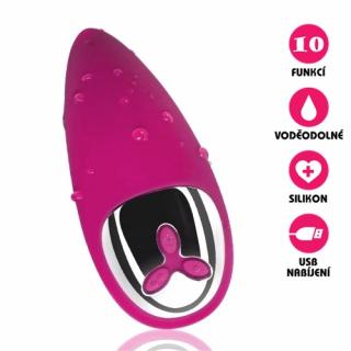 Klitorální vibrátor USB Love Tongue růžový