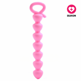 Silikonové anální kuličky Beads růžové