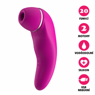 Vakuový vibrátor Clitoral Suction Vibe růžový