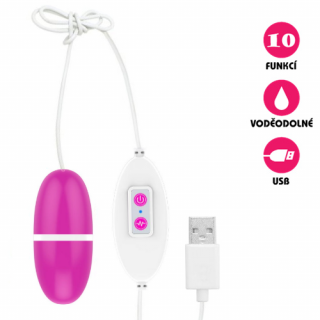 Vibrační vajíčko USB Power MBQ růžové