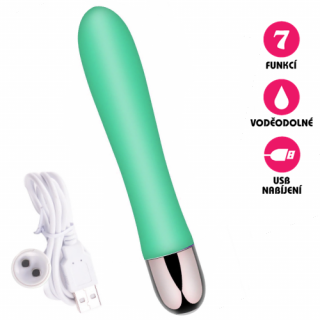 Vibrátor USB Pleasure Vibe zelený