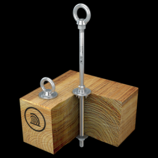 Nerezový kotvicí bod pro dřevěné konstrukce (Nerezový kotvicí bod pro dřevěné konstrukce)