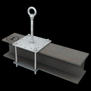 Nerezový kotvicí bod určený pro instalaci na ocelové nosníky (Nerezový kotvicí bod určený pro instalaci na ocelové nosníky)