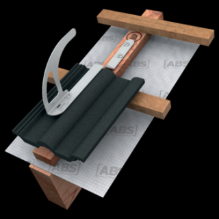 Střešní hák zalomený určený k montáži na šikmé střechy se skládanou taškovou krytinou (Střešní hák zalomený určený k montáži na šikmé střechy se skládanou taškovou krytinou)