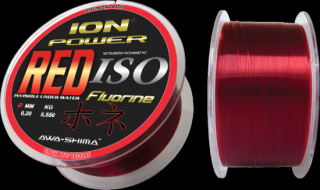 Awa-S Vlasec Ion Power Red Iso Fluorine 300m Nosnost: 4,5 kg, Průměr vlasce/ lanka: 0,18 mm