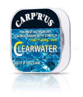 CARP ´R´ US Návazcový fluorocarbon Clearwater 20m Průměr: 0,43 mm, Nosnost: 11,0 kg