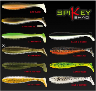 Fox Rage Gumová nástraha Spikey Shad 6 cm Barva: Lemon Tiger