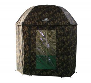 GIANTS FISHING DEŠTNÍK FULL COVER SQUARE CAMO UMBRELLA 250 cm