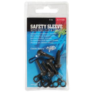 Giants Fishing Montáž Safety Sleeve with Ring, Clip a Swivel