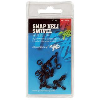 Giants Fishing Obratlík Swivel Snap Heli UK 4 vel. 8