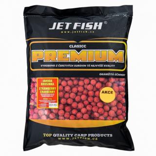 Jet Fish Boilie Premium Clasicc 5 kg  20 mm Příchuť: Jahoda § Brusinka