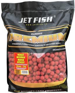 Jet Fish Boilie Premium Clasicc 5 kg  20 mm Příchuť: Mango § Meruňka