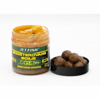 Jet Fish Boosterované boilie Legend Range -  250ml  20mm Příchuť: Fermantovaná Ančovička