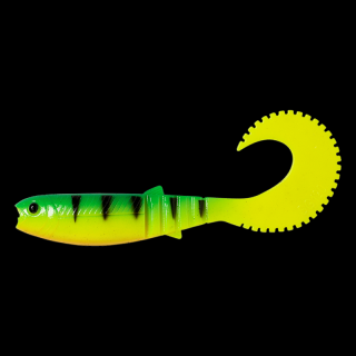 Savage Gear gumová nástraha cannibal 10 cm, 5 g Barva: Zelená & Žlutá