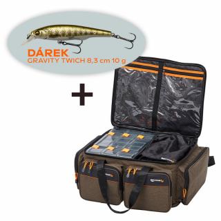 Savage Gear Taška System Box Bag L 4 Boxes 18L+ Wobler Zdarma !!