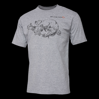 Savage Gear Triko Cannibal Ink Tee Grey Velikost oblečení: L