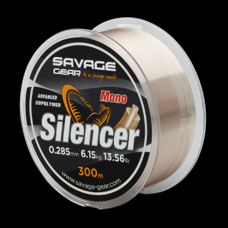 Savage Gear Vlasec Silencer Mono 300 m Nosnost: 2,7 kg, Průměr vlasce/ lanka: 0,18 mm