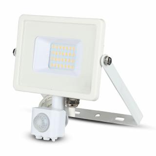 LED reflektor SMD SLIM bílý se senzorem 20W 3K (VT-20-S-W-448)