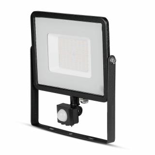 LED reflektor SMD SLIM černý se senzorem 50W 3K (VT-50-S-B-469)