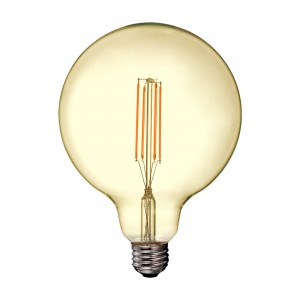 LED žárovka 12,5W E27 filament jantar G125 2200 (VT-2153-7456)