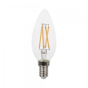 LED žárovka 4W Candle Twist E14 2700K 400lm (VT-1985C-43071)