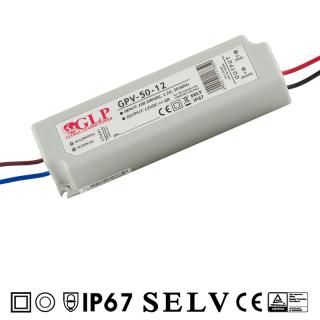 LED zdroj GPV 12V 50W 4A (GPV-50-12)