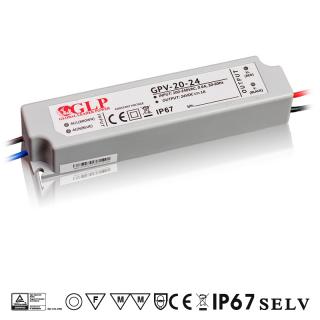 LED zdroj GPV 20W 24V 1A (GPV-20-24)