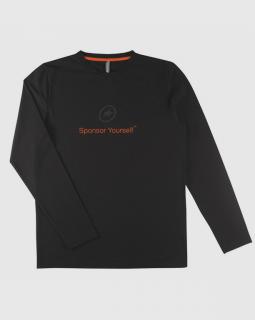 Tričko s dlouhým rukávem  Sponsor Your Self   Black/re Orange Velikosti: TIR