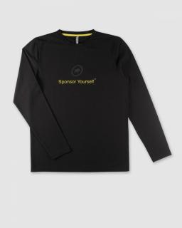 Tričko s dlouhým rukávem  Sponsor Your Self   Black/Volt Yellow Velikosti: XLG