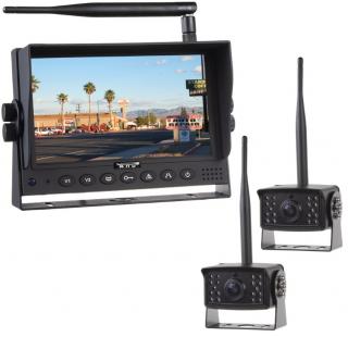 SET bezdrátový digitální kamerový systém s monitorem 7  AHD + 2x bezdrátová AHD kamera