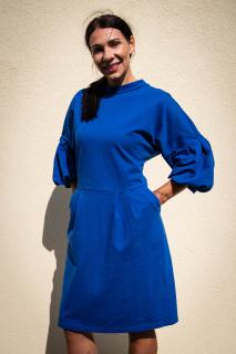 Dámské šaty Jomiten královská modrá Barva: královská modrá, Velikost: 38