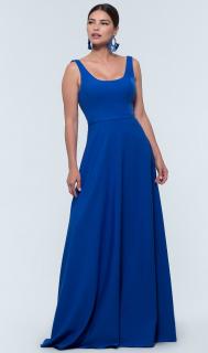 Dlouhé šaty Karin královská modrá Barva: královská modrá, Materiál: viskóza, Velikost: 48/50
