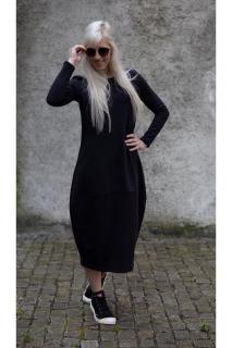 Maxi šaty Wendy černé Barva: černá, Velikost: 48
