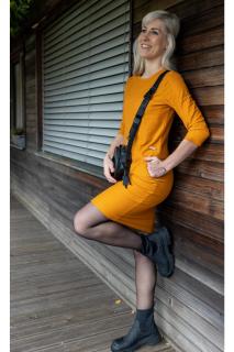 Šaty Short hořčičné Barva: ráda bych jinou barvu (napište do poznámky)