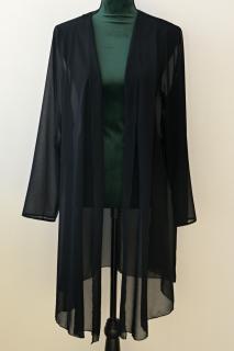 Šifonový jarní kabátek Lady Emilly v různých barvách Barva: černá, Velikost: 38