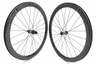 1458g Karbonová plášťová disková zapletená kola PANCHOWHEELS RUSH 45 GSF, náboje DT 350 Straightpull Road, Sapim CX Ray Typ ořechu: Campagnolo