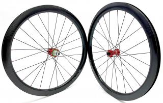 1570g Karbonová plášťová zapletená kola DUKE BACCARA 45C 3K DISC, HOPE RS4 SP road disc, Sapim CX Ray Typ ořechu: Shimano/SRAM