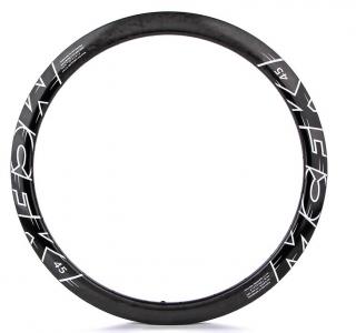 Karbonový silniční diskový ráfek MCFK 28  Road Disc Plášťový 45mm Carbon UD, matný, 420gg