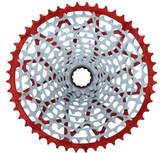 Kazeta GARBARUK 12-speed, 10-50 zubů pro SRAM XD, červená, 330g