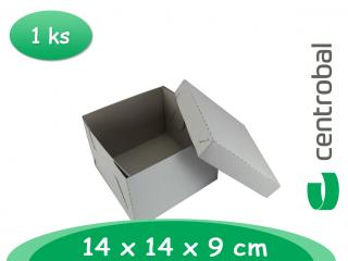 Dortová krabice 14x14x9 cm ( dno + víko )