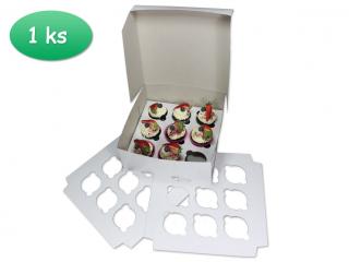 Krabice s proložkou na 9 cupcake (25x25cm)