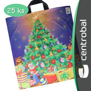 LDPE vánoční taška - vánoční stromeček (25ks)